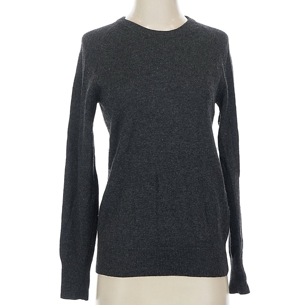 Equipment Dark Gray Crew Neck Cashmere Sweater, 100% cashmere